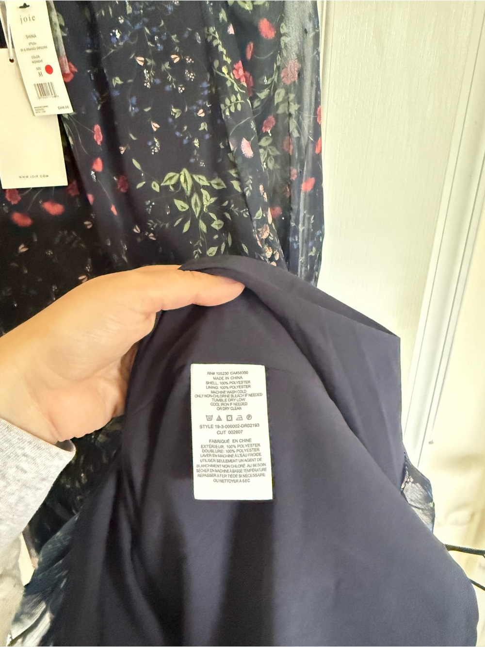 Joie NEW Shima High Neck in Navy Midnight Floral - Picture 5 of 6